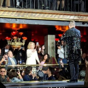 Mirtha y Milei en el festejo de Piazza 50 años