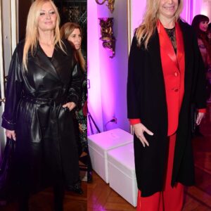 Karina Milei y Yuyito Gonzalez ,en desfile Cossano