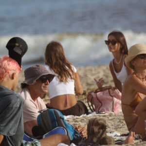 Flia Cambiaso y Burstein en la playa